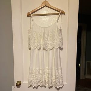 Trixxi White Lacy Dress
